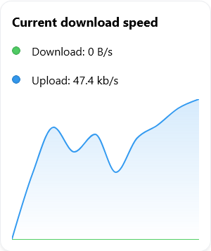 download speed widget in light mode